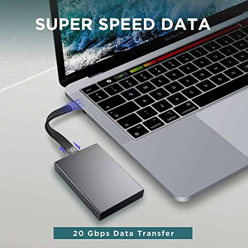 Ultra-Fast USB-C to USB-C USB4 Charger Cable – 5-Inch, 40 Gbps Data Transfer, 240 W Power Delivery, Thunderbolt 3/4/5 Compatible, Perfect for i Phone 15/16, i Pad, Mac Book, Samsung Galaxy, and More – Travel-Ready, Durable, High-Performance Cable for Enhanced Connectivity