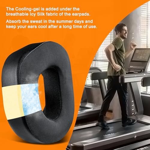 Experience Unmatched Comfort with SOULWIT Cooling Gel Earpads for Turtle Beach Stealth 700 Gen 2 & 700 Gen2 MAX – Luxurious Ice Silk Fabric, Enhanced Noise Isolation Foam, and Unique Snow Leopard Design for Extended Gaming Sessions