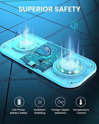 Revolutionize Your Charging Routine with the 2 in 1 Wireless Charger – Fast, Multi-Device Power Station for i Phone 16/15/14/13/12/11 & Air Pods 3/2/Pro – Sleek, Portable Design for Effortless Organization & Enhanced Performance