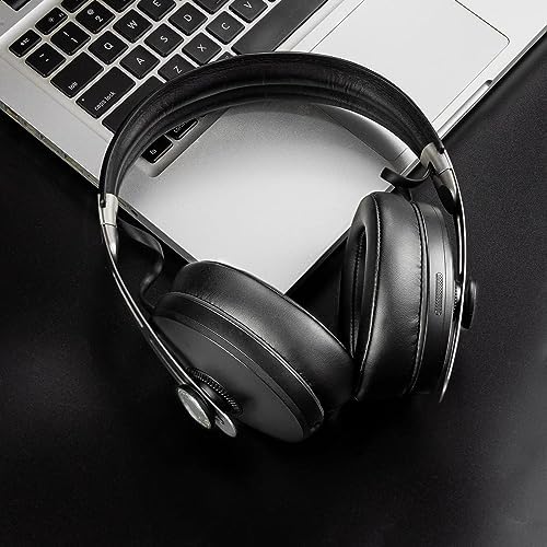 Premium SOULWIT Replacement Earpads for Sennheiser Momentum 3 Wireless Noise Cancelling Headphones – Soft Protein Leather & Memory Foam Cushions for Ultimate Comfort and Noise Isolation, Quick Installation, Sleek Black Design, Compatible Accessories for Enhanced Audio Experience