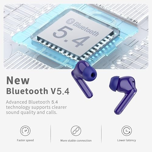 Premium Bluetooth 5.3 Wireless Earbuds with Deep Bass and 40-Hour Playtime – IP7 Waterproof In-Ear Headphones Featuring 4 HD Microphones for Crystal-Clear Calls and Ergonomic Comfort – Ideal for Android & i OS Users in Vibrant Green