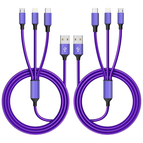 240 W 4-in-1 USB C Charging Cable – 6 FT Multi-Device Power Solution with LED Indicator for i Phone 16/15/14 Pro, Mac, i Pad, Samsung S25/S24 – Fast Charging Compatibility, Durable Design for Home & Travel