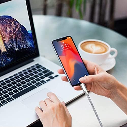 Premium 5-Pack i Phone Charger Set: MFi Certified Nylon Braided Fast Charging Cables (3 FT, 6 FT, 10 FT) for i Phone 14/13/12/11/X/Max/8/7/6/5/SE/i Pad – Unmatched Durability & Versatile Lengths for Every Lifestyle