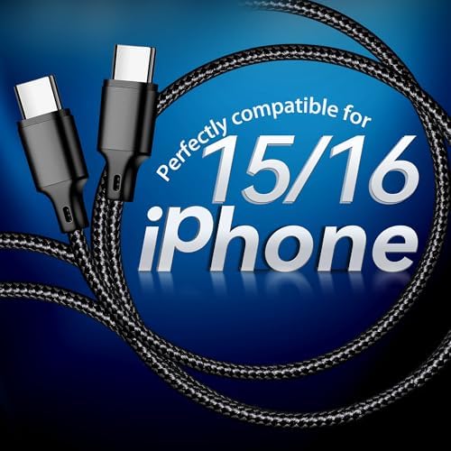 Ultimate USB A to USB C Charger Cable Set – 5 Pack (3/3/6/6/10 ft) for Fast Charging & High-Speed Data Transfer | Compatible with i Phone 16/15, i Pad Pro/Air, Samsung, PS5 – Durable & Tangle-Free Design, Enhanced Performance for Everyday Use