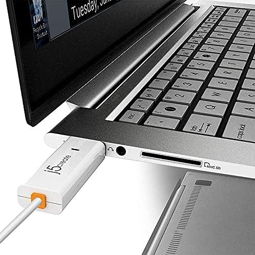 j5 create Wormhole Switch USB Cable for Effortless Keyboard and Mouse Sharing Between Mac and Windows – High-Speed Data Transfer, Plug-and-Play Convenience, and Enhanced Portability for Streamlined Workflow (JUC400)