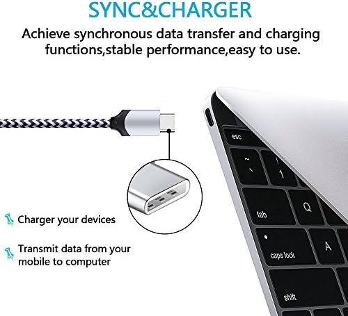 Ultimate 6 ft Fast USB Type C Charger Cable Pack – 5 Durable Cords for Rapid Charging with Enhanced Compatibility for Samsung Galaxy S23, S22, S21, S20, Note Series, and LG G5-G8, Stylo – Superior Length and Reliability for On-the-Go Connectivity