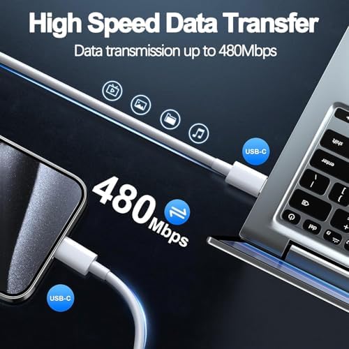 Revolutionize Your Charging Routine: Dual-Port Fast Wall Charger Set for i Phone 16 & 15 – Includes 6 FT USB C to C Cable – Rapid Power Delivery for i Pad Pro and More – Safety-First Design for Worry-Free Use – Ideal for Family and Travel Charging Needs