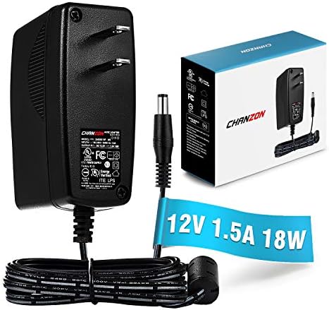 High-Efficiency Chanzon 12 V 1.5 A AC/DC Switching Adapter – 18 W Universal Power Supply for Global Use, Compact and Durable Wall Transformer with Fast Charging Capability for Reliable Device Performance and Enhanced Compatibility