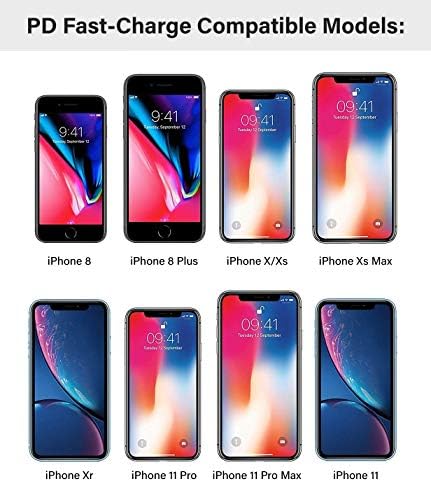 GALVANOX MFi Certified USB-C to Lightning Charging Kit for i Phone 12/13/14 – 18 W Fast Wall Adapter & Durable Cable for Swift Power Delivery – Compatible with i Phone XR, 11, 12 Pro Max – Ultimate Charging Efficiency and Reliability