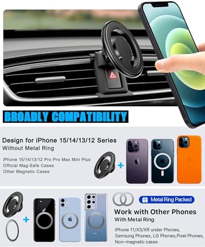 Revolutionary Magnetic Car Phone Holder for Honda CR-V & CR-V Hybrid (2017-2022) – Ultimate Dashboard Mount for Seamless Navigation and Hands-Free Calls, Compatible with All Smartphones Including i Phone & Samsung – Easy Install, Adjustable Viewing Angle, Durable Design for Safe Driving
