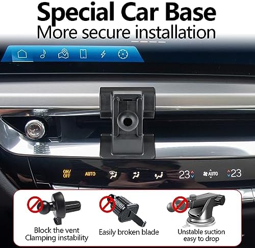 Cadillac Lyriq 2023-2025 Custom Smartphone Holder – Luxury Car Phone Mount with 360° Rotatable Design for Ultimate Convenience and Safety, Perfectly Matches Your Premium Vehicle Interior