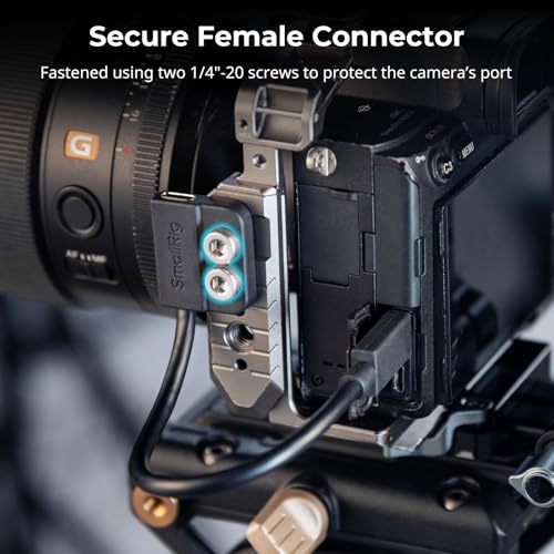 SMALLRIG 7.9-Inch USB-C Male to Female Data Cable – Experience 240 W Fast Charging & 20 Gbps Data Transfer Speeds for Camera Accessories, L-Shaped Plates & More – USB 3.2 Gen 2 x2 Compatible, Durable Design for Professionals & Enthusiasts