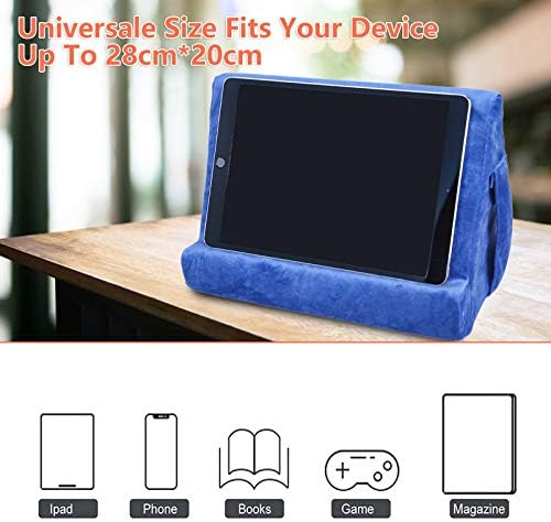 Ultimate Comfort Multi-Angle Tablet Holder and Phone Stand Set – Lightweight and Sturdy Design with Storage Pocket – Ergonomic Cushion for Enhanced Stability and Versatile Use – Modern Black and Light Green Aesthetic for Stylish Workspaces and On-the-Go Convenience