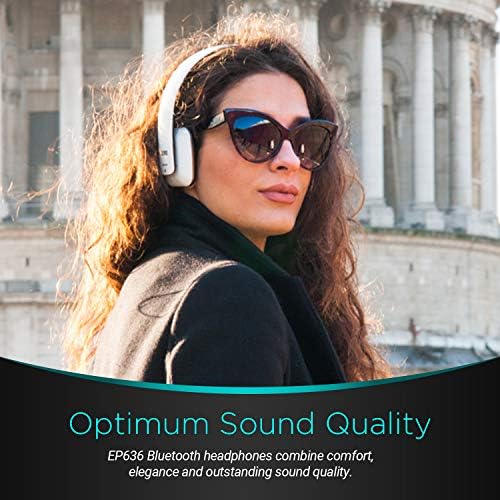 August EP636 Wireless Bluetooth Headphones – Premium On-Ear Design with NFC Technology for Instant Pairing – High-Fidelity Audio Performance for Audiophiles and Professionals – Long-Lasting 10-Hour Battery for Uninterrupted Listening – Built-In Microphone for Effortless Hands-Free Communication – Ideal for Commuters, Fitness Enthusiasts, and Daily Use