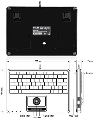 Compact USB Touchpad Keyboard – Perixx PERIBOARD-510 H Plus with X Type Scissor Keys, Dual USB Hubs, and Sleek Black Design for Enhanced Productivity in Limited Spaces – Perfect for Home Office, Travel, and Seamless Connectivity