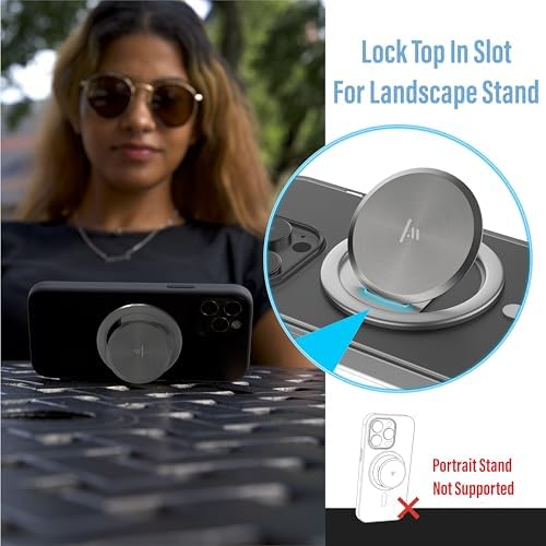Tango Ultra Thin Mag Safe Grip: Minimalist One-Handed Phone Accessory with 10 x Expandability, Space-Grade Steel Durability, Effortless Pop Mechanism, and Wireless Charging Compatibility – Redefine Your Mobile Experience with Style and Functionality