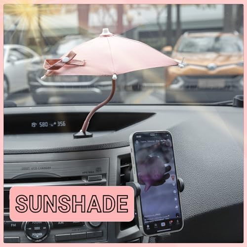 Ultimate Magnetic Umbrella Phone Stand for Outdoor Use – Adjustable Sun Shade Shield for i Phone 16/15/14/13/12 Pro Max, Samsung & Google Devices – Detachable Ring Grip for Enhanced Control – Heat-Resistant Design for Durability – Effortless Magnetic Setup – Car Mount Compatible – Elevate Your Mobile Experience in the Sun