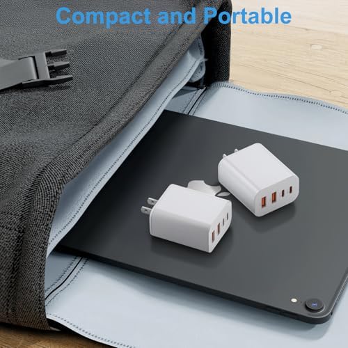 Compact 40 W Dual Port USB C Charger Block – Rapid Charge Cube for i Phone 11-16 Pro Max, i Pad, Samsung & More – Stylish Yellow Power Delivery & Quick Charge Technology for Ultimate Travel Convenience and Device Compatibility