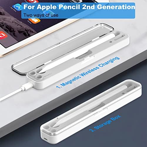 Maximize Your Apple Pencil’s Potential with the Are Me 2 in 1 Magnetic Wireless Charging Case – Ultimate Compatibility for 1 st & 2 nd Gen, Portable Storage Solution for Seamless On-the-Go Creativity and Enhanced Charging Speed