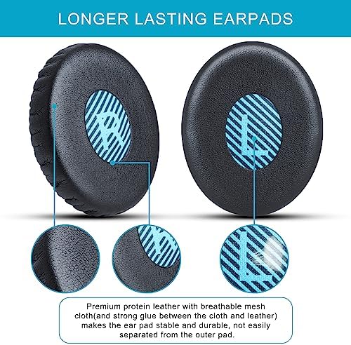 Ultimate Comfort Replacement Ear Pads for Bose OE2 Headphones | GVOEARS Premium Memory Foam Cushions for OE2, OE2 i, Sound True & Sound Link Models | Durable Black Earpads for Enhanced Listening Experience & Long-lasting Quality