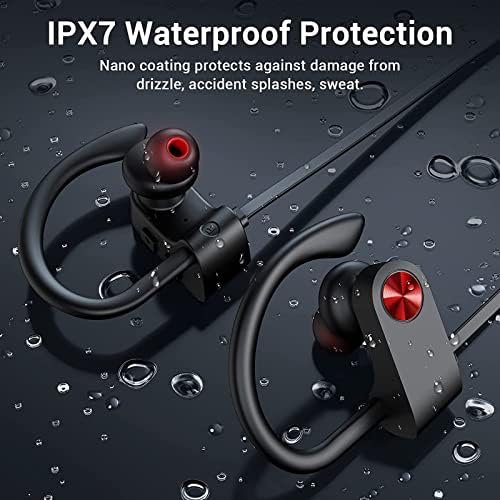 Ultimate Bluetooth 5.3 Waterproof Sports Earbuds – IPX7 Rated, 16-Hour Playtime, Noise Cancelling Mic, and Powerful Hi-Fi Bass for Active Lifestyles – Ideal for Gym and Running Enthusiasts
