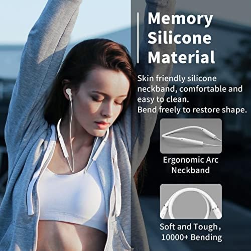 Revolutionary Neckband Bluetooth Earbuds – Superior Hi-Fi Stereo Sound for Active Lifestyles with Unmatched Compatibility for Pixel, Samsung, and i Phone – Lightweight, Sweatproof Design with Rapid Pairing and Extended Battery Life for Ultimate Audio Enjoyment
