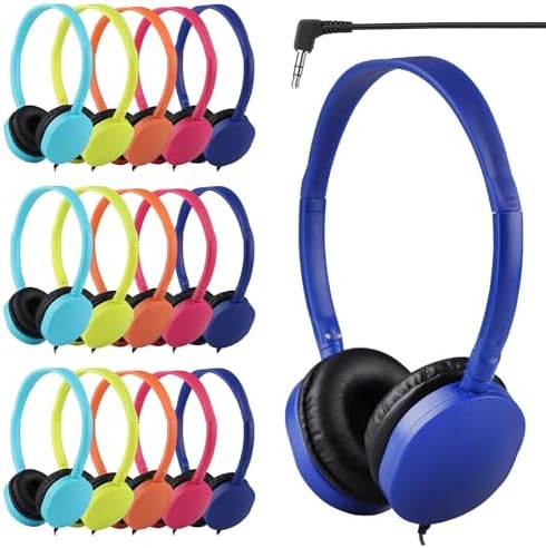 Classroom-Ready 10 Pack Kids Headphones – Ultra-Comfortable & Robust Earbuds for Students, Toddlers, and Teens – Superior Sound Quality & Multi-Device Compatibility – Perfect Headphone Set for Enriching Educational Engagement