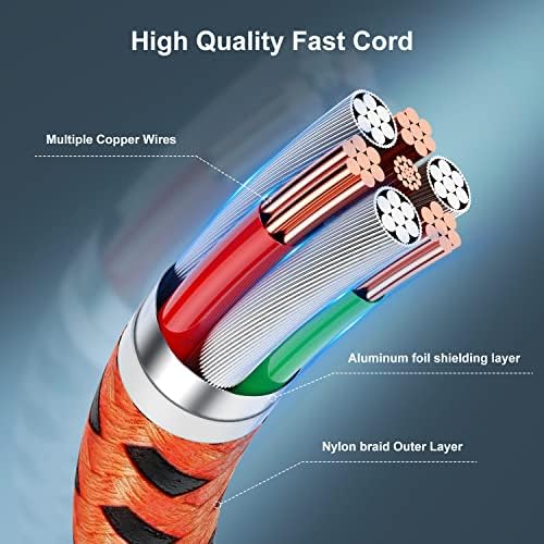 Essri 10 FT Nylon Braided i Phone Charger Cord 2-Pack – Fast Charging Lightning Cable for i Phone 14, 13, 12, 11, X, XS, XR, and 15 – Durable Blue 10 Foot Charging Solution for Ultimate Convenience and Style