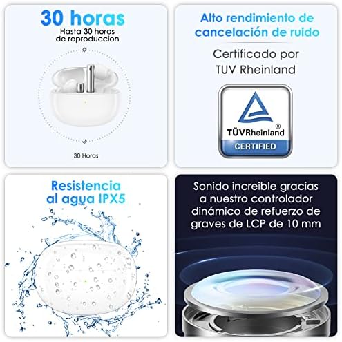 Unleash Superior Sound with realme Buds Air 3 Wireless Earbuds – Advanced Active Noise Cancellation, Enhanced 10 mm Dynamic Bass, and 30 Hours of Continuous Playtime in Striking Lemans Blue – IPX5 Water-Resistant Design for Ultimate Durability and Comfort During Workouts – Effortless Device Compatibility for Professionals and Audio Enthusiasts Seeking Quality and Style