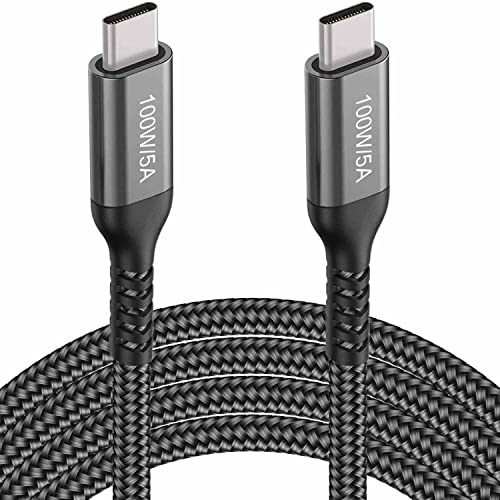 15 FT USB C to USB C Charging Cable – 100 W Fast Power Delivery for i Phone 15 Pro Max, Mac Book Air, i Pad Pro, Samsung Galaxy, One Plus, Google Pixel, PS5 & Xbox – Ultimate Durability and Enhanced Compatibility for Rapid Charging and Data Transfer
