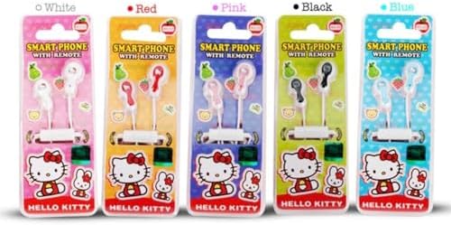 Bandal & Neoul KITTY Vibrant Red On-Ear Earphones with Microphone & Volume Control – Officially Licensed Accessory Blending Playful Aesthetics and Superior Sound Quality for Music Lovers and Casual Listeners