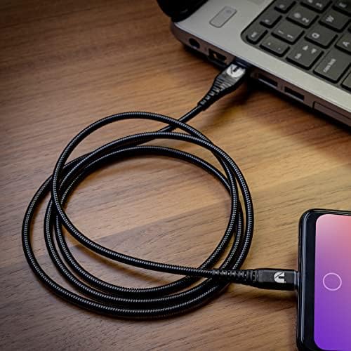 Cummins 8 ft Metal Braided Type C Charger Cord – Durable Android Compatible USB Cable for High-Speed Charging and Ultimate Flexibility
