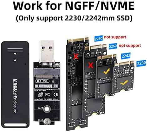 High-Performance CY USB 3.0 NVMe M-Key M.2 SSD Adapter with RTL9210 Chipset – Compact External Enclosure for Rapid Data Transfer and Enhanced Compatibility