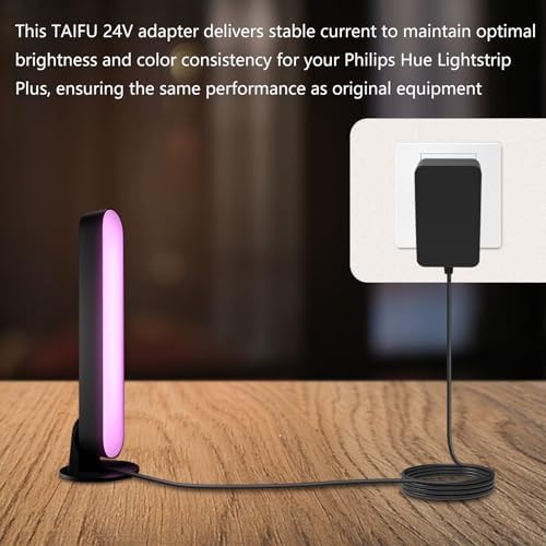 24 V AC/DC Power Supply Adapter for Philips Hue Play Light Bar – Ultimate Performance for Smart LED Lighting with Reliable Compatibility and Enhanced Ambience