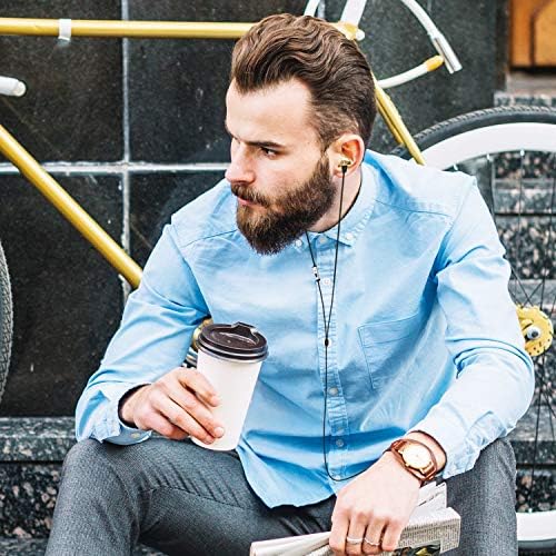 High-Resolution Dual Driver Hybrid Earphones with Mic – Superior In-Ear Sound Experience for Smartphones, PCs & Tablets – Tangle-Free Flat Noodle Cable – Lightweight Comfort & Dynamic Bass – Premium Audio Quality in Vibrant Yellow