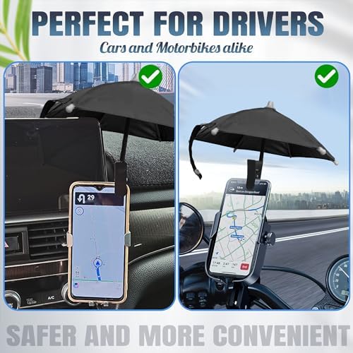 Smartphone Sunshade – Clip-On UV Protection Umbrella for Phones, Universal Fit Outdoor Accessory, Lightweight & Portable Sun Shield in Bright Yellow – Enhance Comfort & Visibility on Sunny Days