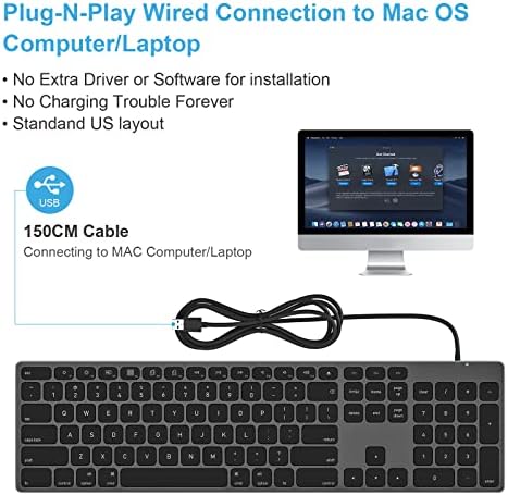 Discover the Ultimate Wireless Bluetooth Keyboard for Apple Devices – Perfectly Crafted for Mac OS with US QWERTY Layout, Scissor Keys for Enhanced Typing Precision, Rechargeable Battery for Extended Use, and Seamless Compatibility with i Mac, Mac Book Pro, Mac Mini, and i Pad – Elevate Your Productivity and Style Today!