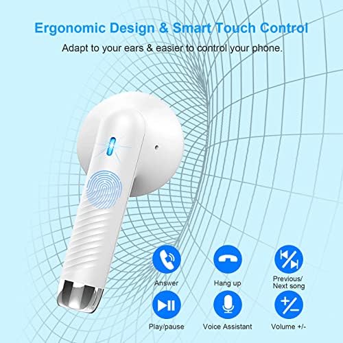 Light Pink Bluetooth 5.3 Wireless Earbuds – Exceptional Noise Cancelling Sports Headphones with IP7 Waterproof Design for Unmatched Outdoor Performance – 32 Hours of Playtime & Quick USB-C Charging for Ultimate Audio Convenience