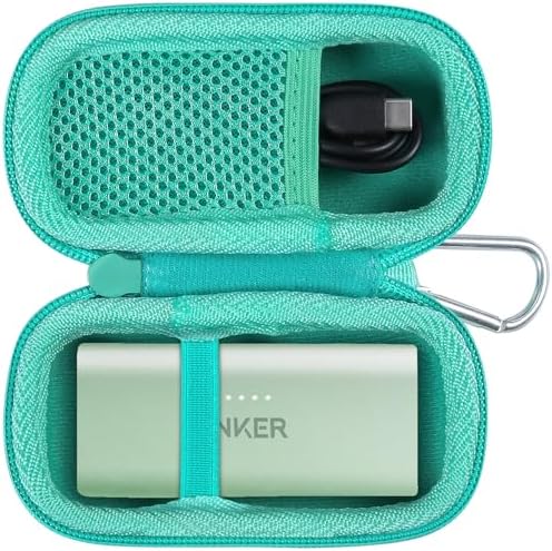 Premium co2 CREA Purple Hard Case for Anker 621 Nano Power Bank – Enhanced Shock Protection and Seamless Port Access for 5,000 m Ah Portable Charger – Ultimate Travel Companion and Stylish Accessory