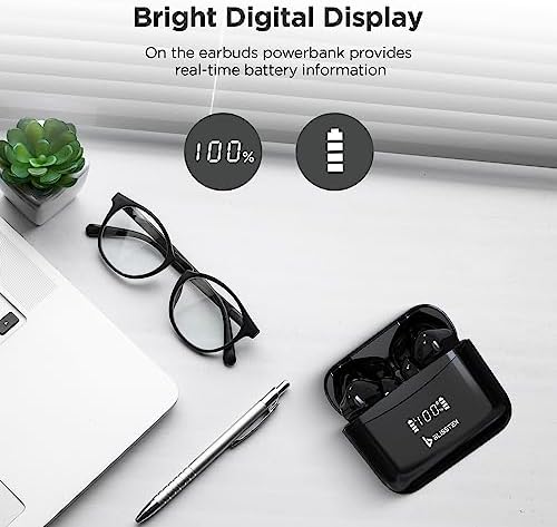 Premium Bluetooth Wireless Earbuds with Active Noise Cancelling and Touch Control – IPX6 Waterproof Earphones for Calls and Gaming, Featuring Wireless Charging Case and Cleaning Pen Tool, Ergonomic Design for Ultimate Comfort and Enhanced Device Compatibility in Sleek Black