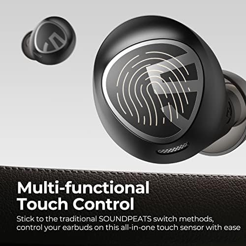 Elevate Your Sound Journey with Sound PEATS Free2 Classic Wireless Earbuds – Ultra-Fast Bluetooth V5.1 for Seamless Connectivity, 30-Hour Playtime for Nonstop Enjoyment, IPX5 Waterproof Design for Active Lifestyles, Built-in Mic for Effortless Calls, Touch Controls for Instant Music Access, and Versatile Single/Twin Mode for Personalized Comfort and Immersive Audio Experience. Ideal for Music Enthusiasts and Professionals Seeking Reliable Quality and Style. Transform Your Listening Experience Today!