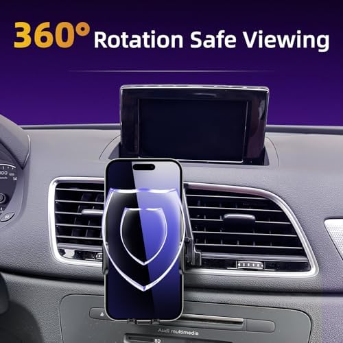 Enhanced Audi Q3 2012-2018 Car Phone Holder | Adjustable 4-7 Inch Smartphone Cradle for Safe Driving | Effortless One-Handed Operation | Premium Vehicle-Specific Mount for Ultimate Convenience and Durability
