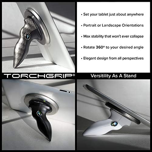 Premium Ergonomic Universal Tablet Stand – Adjustable Holder for i Pad, Samsung & More | Made in USA | Perfect for Desk, Lap, or Bed Use | Lightweight, Durable & Stylish Black Finish for Ultimate Hands-Free Comfort