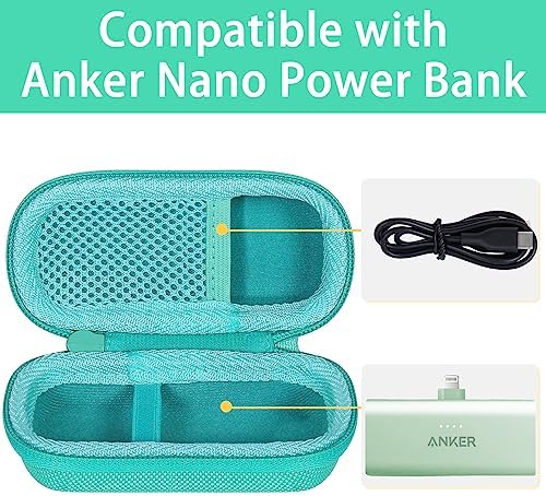 Premium co2 CREA Purple Hard Case for Anker 621 Nano Power Bank – Enhanced Shock Protection and Seamless Port Access for 5,000 m Ah Portable Charger – Ultimate Travel Companion and Stylish Accessory