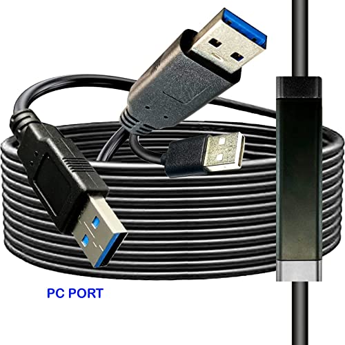 YOTETION 50 FT USB A to USB C 3.0 High-Speed Cable for Seamless Data Transfer – Versatile Compatibility with i Phone 15, Samsung Galaxy S21/S20, i Pad Mini 6, Nintendo Switch, and PS5 Controllers – Durable Design with 5 Gbps Transfer Rates for Enhanced Performance and Flexibility