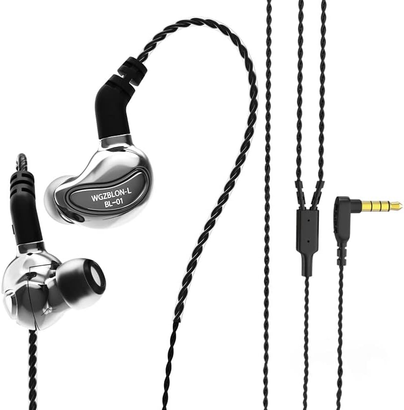 Discover Unmatched Audio Quality with keephifi BLON BL01 In-Ear Headphones – Advanced 10 mm Bio-Fiber Diaphragm for Superior Hi-Fi Sound, Noise-Canceling Earbuds Perfect for Gaming, Music, and Fitness – Elegant Silver Finish for Style and Comfort, Zero Latency for Optimal Connectivity