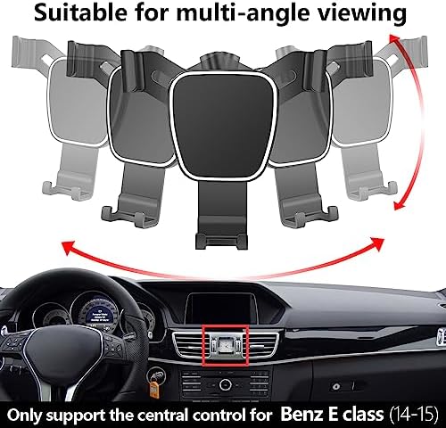 Premium Car Phone Holder for 2024-2025 Mercedes-Benz E-Class E350 E450 – Sleek Dashboard Mount for Safe Navigation & Hands-Free Use – Enhanced Stability and Aesthetic Integration for Ultimate Driving Experience