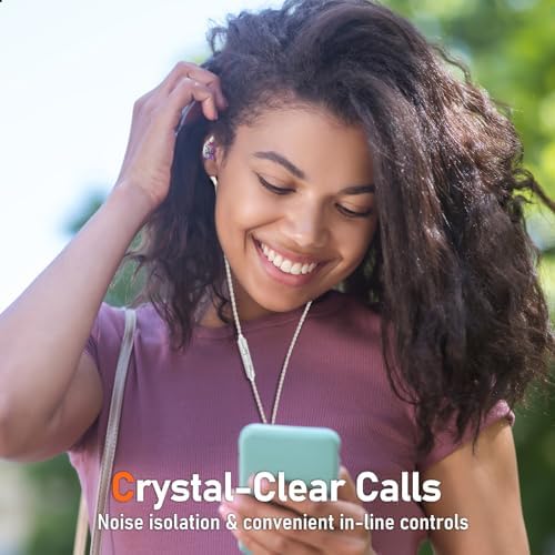 Unleash Exceptional Sound Quality with Vibes 202 MC USB-C Wired Earbuds: Premium Hi-Fi Audio, Advanced Noise Isolation, Ergonomic Comfort for i Phone 15/16 – Built-In Microphone for Effortless Communication & Durable Silver-Plated Cable – Includes Portable Case for On-the-Go Convenience