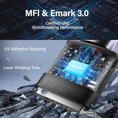 Adoreen 140W USB-C to Magnetic 3 Safe Fast-Charging Cable 6 Ft with 240W to USB-C Adapter, PD 3.1, LED Indicator, Braided Apple Magsafe Charger Accessories for Ipads, MacBook Pro & MacBook Air, Black – Enhanced Compatibility and Speed