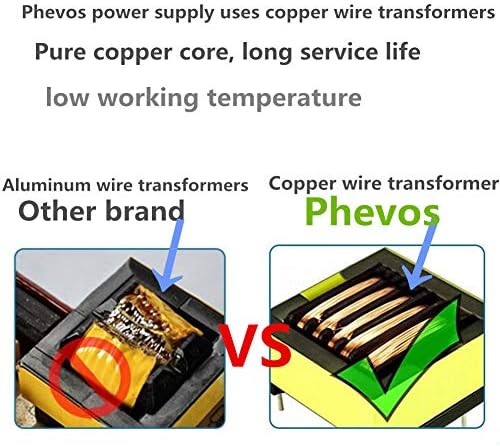 PHEVOS 12 A 5 V Universal Power Supply Adapter – High-Efficiency AC to DC Transformer for Raspberry Pi, CCTV, LED Lighting & Computer Projects – Reliable Power Solution with Safety Features for Enhanced Device Performance and Versatile Applications
